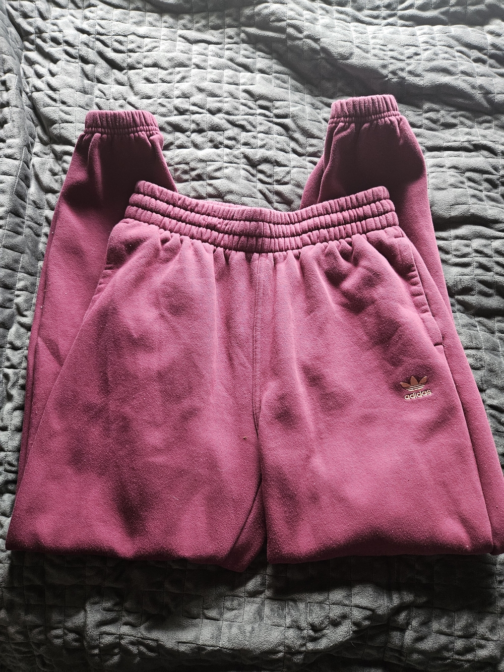 adidas Fleece Joggers with Trefoil Patch